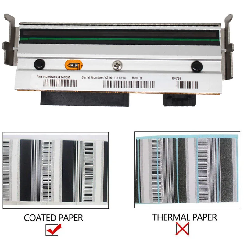 

New G41400M Printhead For Zebra S4M 203dpi Printer,Barcode Label Printer,Warranty 90days,Ship by FedEx