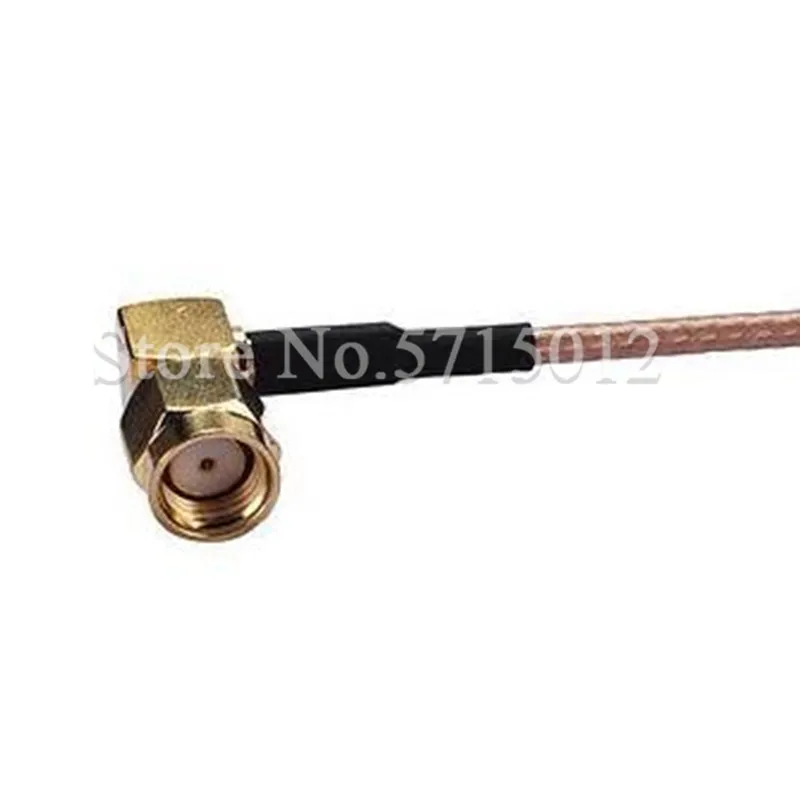 

1pcs RF Connection Wire Double RP-SMA Male Bend Head Internal Thread / Hole Plug Connector 15cm Antenna Cable