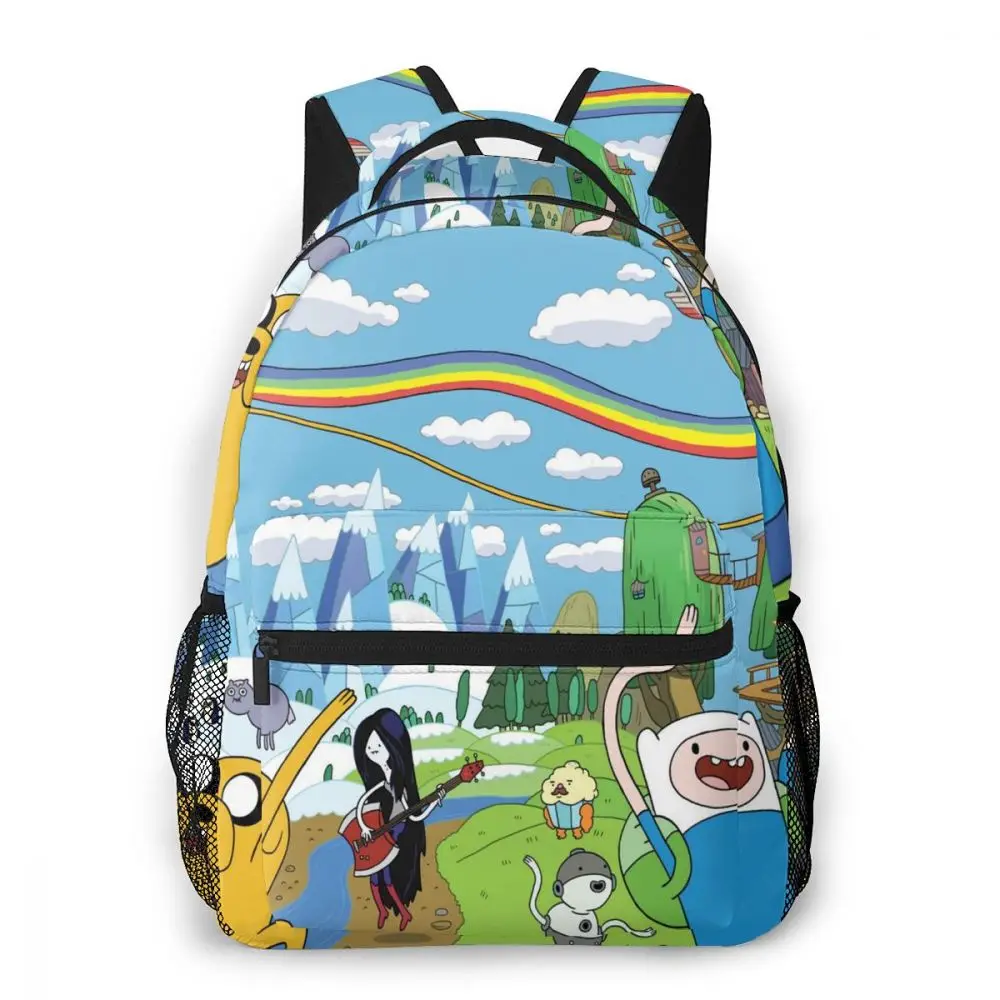 

Adventure Time Backpack for Girls Boys Travel RucksackBackpacks for Teenage school bag