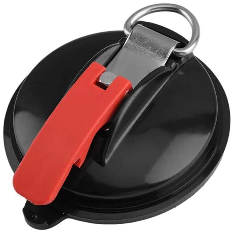 

Heavy Duty Suction Cup Anchor with Securing Hook Multifunctional Car Tensioner for Tie Down Luggage Tarps Tents