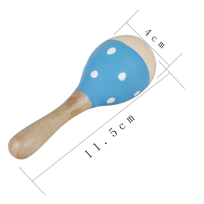 

Wooden Musical Toys 2 Maracas 1 Tambourine 2 Castanets 1 Hand Bell for Toddler 87HF