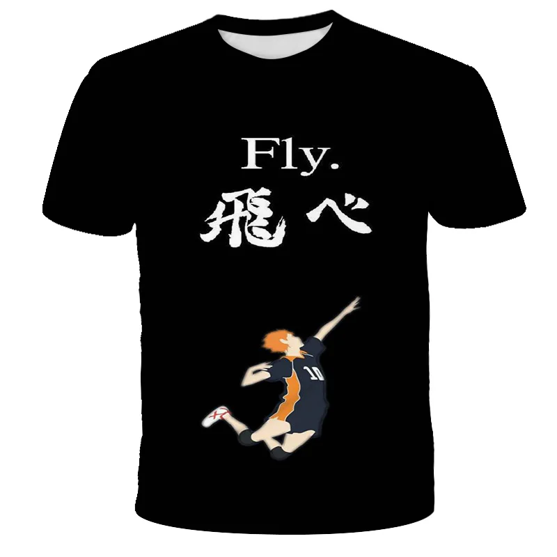 

Sport Ball Tshirts Boy And Girl Fashion 3D Comic HAIKYU Printed Casual T-Shirt Summer Short Sleeve O-neck Children TShirts