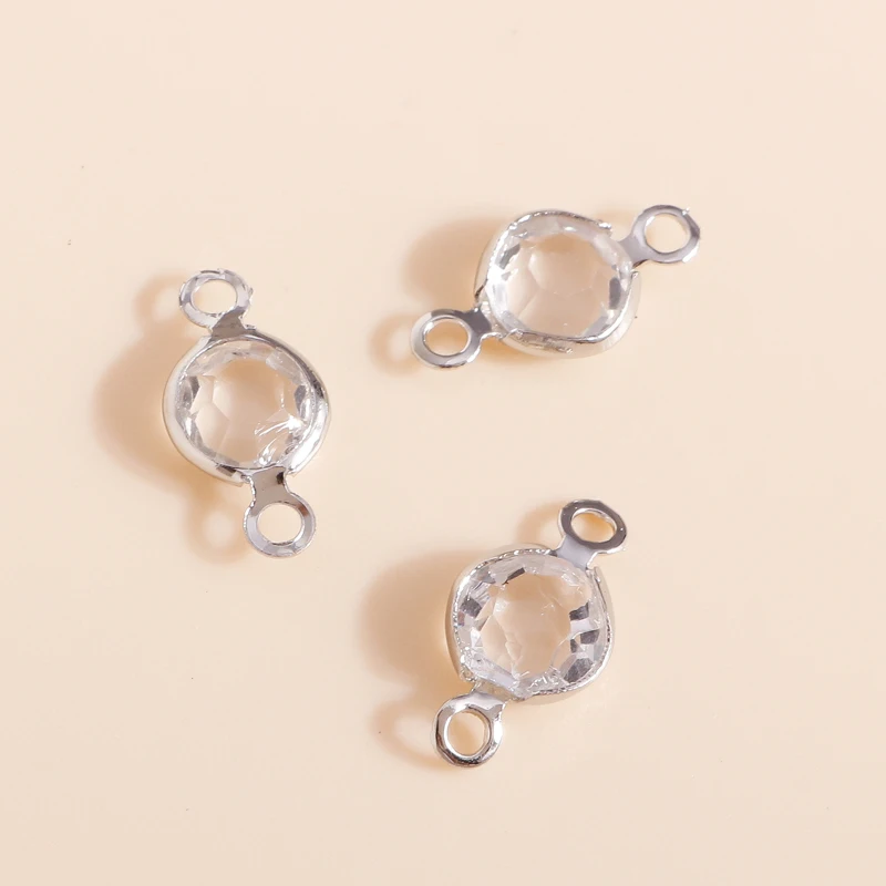 60 шт. 7*13 мм сплав Круглый Разъем Подвески для изготовления браслета Ассорти