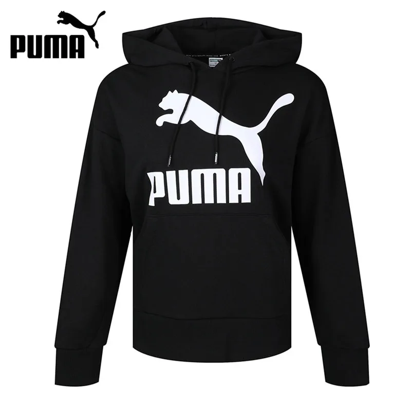 

Original New Arrival PUMA Classics Logo Hoody Regular fit Women's Pullover Hoodies Sportswear