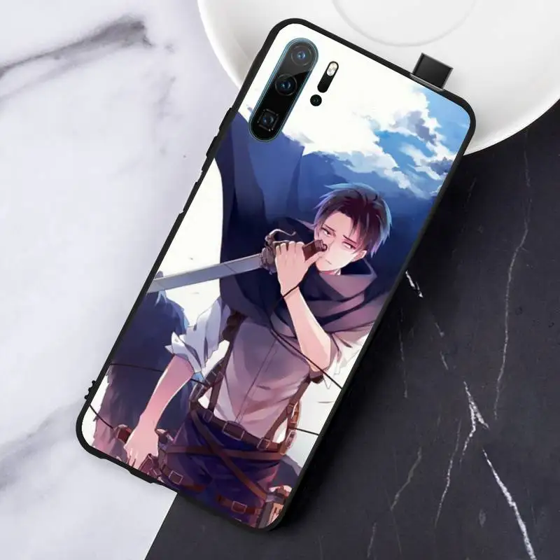 

Attack On Titan Levi Ackerman Phone Case For Huawei honor Mate P 10 20 30 40 i 9 8 pro x Lite smart 2019 nova 5t