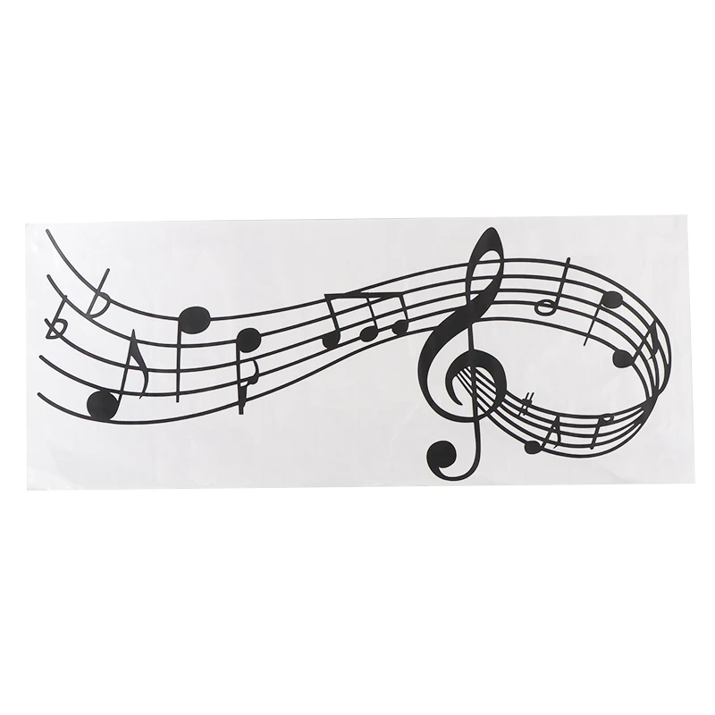 Съемная настенная наклейка музыкальная тема песни звуковые заметки мелодия