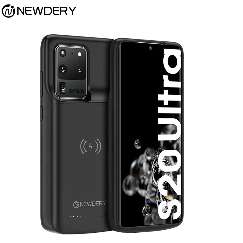 Чехол с аккумулятором Qi для Samsung Galaxy S20 + портативный внешний аккумулятор plus |