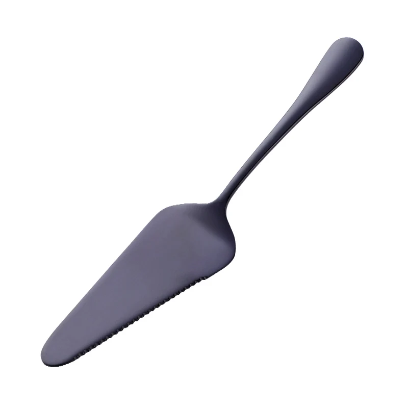 Black 9,25 ''304 нержавеющая сталь Торт Пицца лопатка для торта нож 9 цветов масло нож торт для пирога/пиццы/сыра обслуживание инструменты лопатки - Цвет: Black