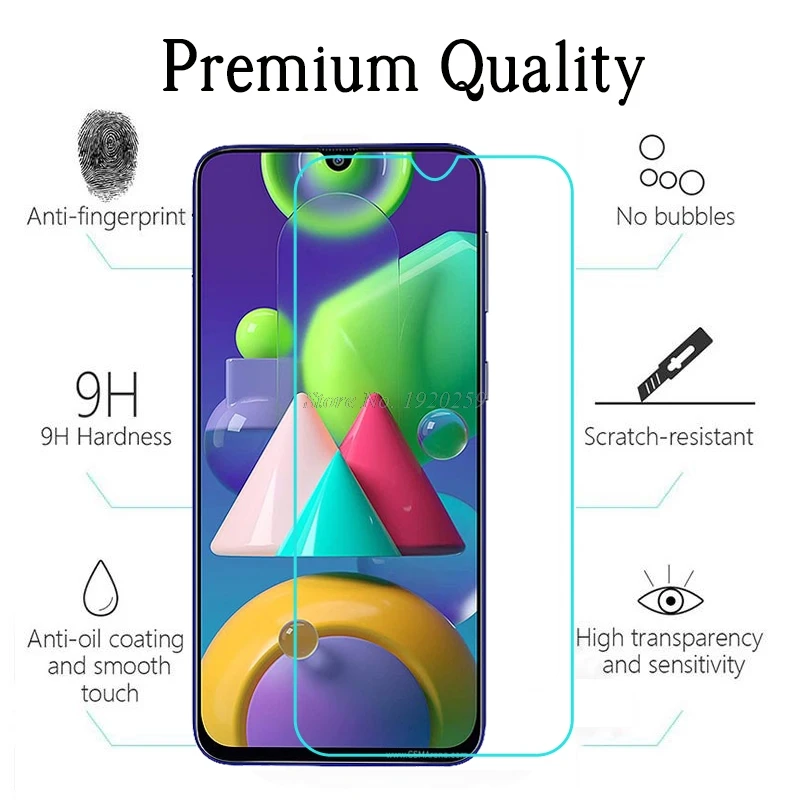 Закаленное стекло для Samsung Galaxy M21 прозрачная защитная пленка M 21 защита экрана из