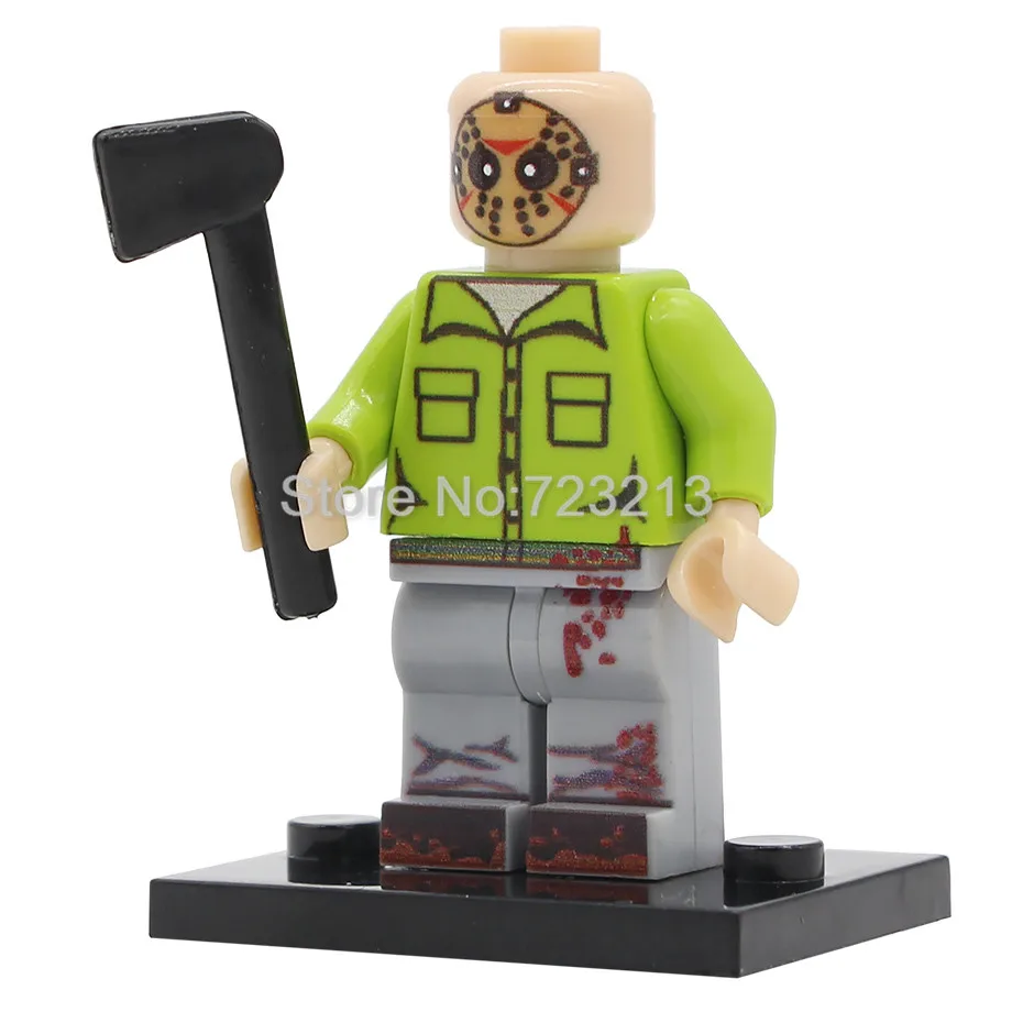 Friday the 13th Супер герой фильм Пятница 13-й хедхантер фигурка полиция Джокер зомби Bgirl человек паук Строительные блоки модели кирпич комплект игрушки - Цвет: Friday the 13th