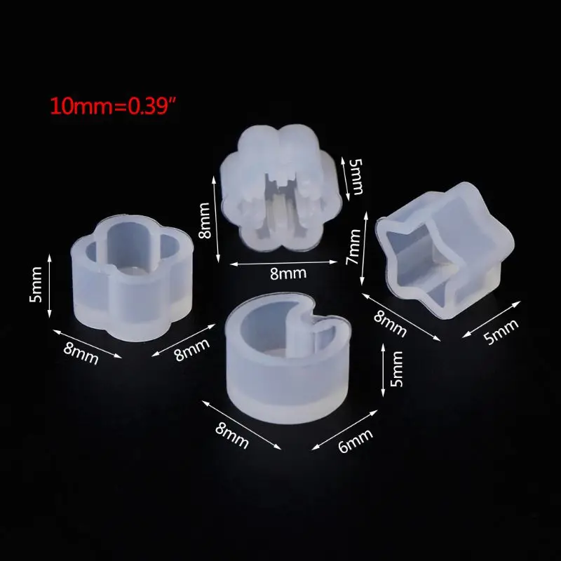 8 пар/уп. УФ полимерные силиконовые формы DIY кристальная эпоксидная форма