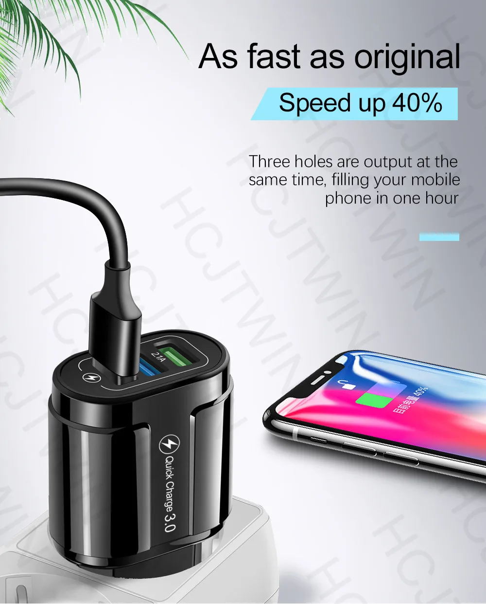 

5V 2A Mobile Phone Fast Charger 3USB Ports EU US Plug Smart USB Travel Charger For Samsung HUAWEI Xiaomi Charge Mobile Phone
