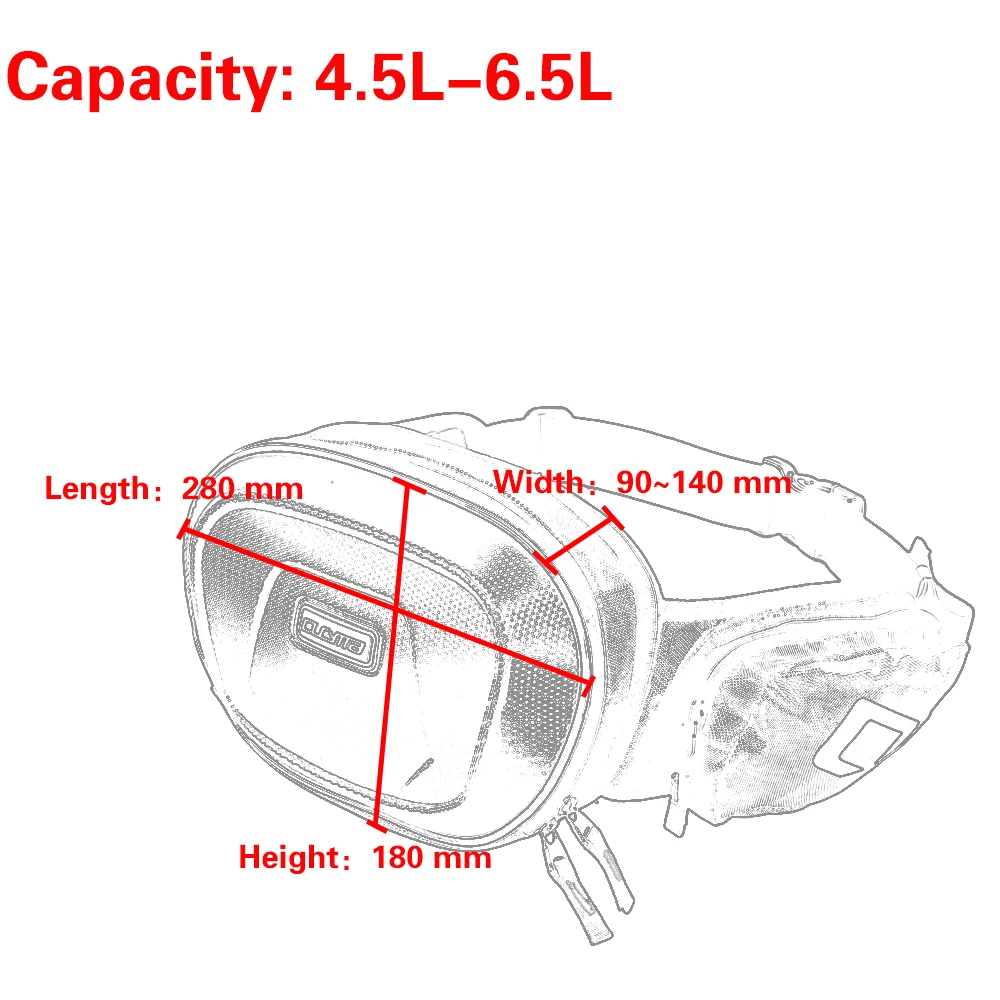 Мотоциклетная сумка на талию водонепроницаемый твёрдый Чехол Спорт открытом