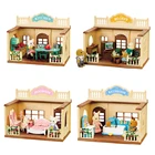 Лесная Семейная Игрушка для девочек, кукольный домик, Детская кухня, новинка 2021, 1:12, кухня, ванная комната, аксессуары для кукол, миниатюрные