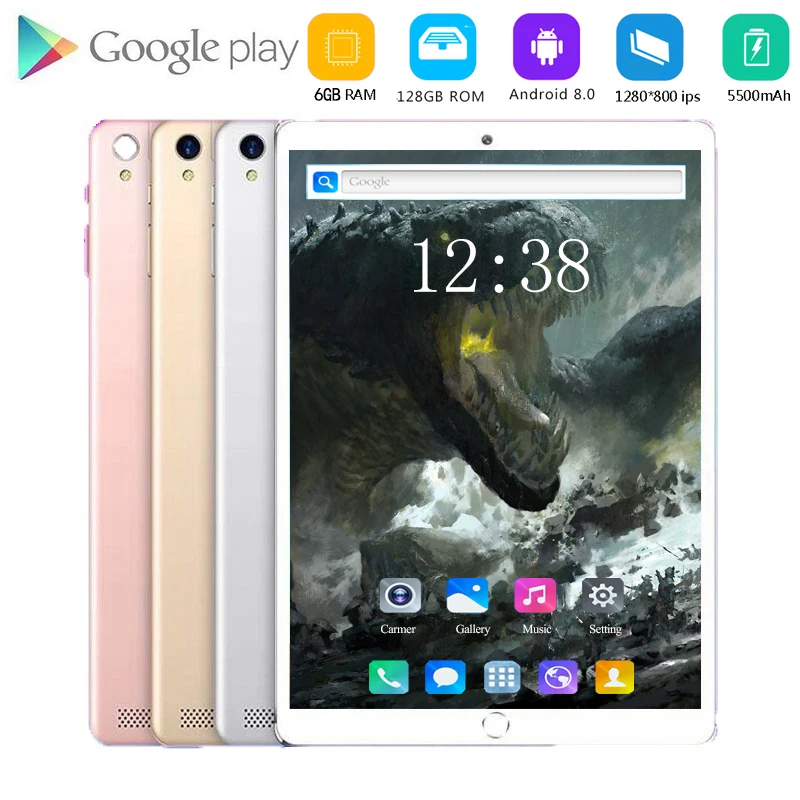 Планшет 2020 дюйма Android 10 1 6 ГБ + 8 0 ядер 3g 4g LTE телефонные звонки IPS планшет WiFi GPS