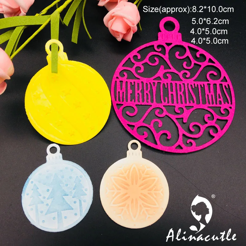 Металлические высекальные формы кроя комплект из 4 предметов Рождественские