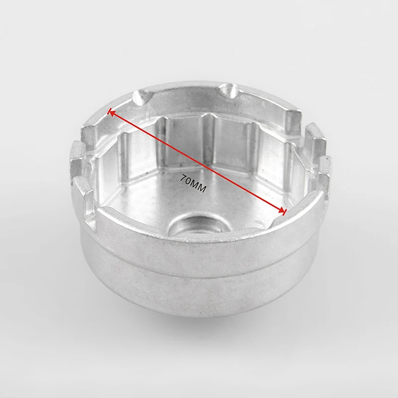 70 мм Алюминиевый Масляный фильтр гаечный ключ торцевой инструмент для удаления
