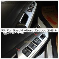 lapetus inner door armrest window lift button cover trim 4 pcs for suzuki vitara escudo 2015 2021 abs accessories interior