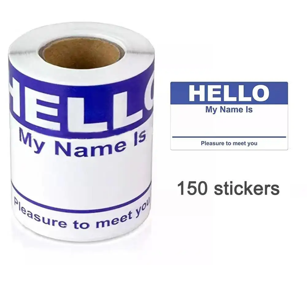 Бирка с именем этикетки надписью Hello My Name Is 150 шт. детский реквизит для объявления