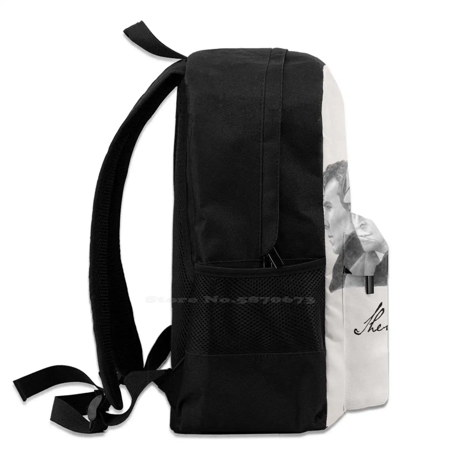 Рюкзак через все годы для мужчин женщин девочек Подростковый черный Шерлок