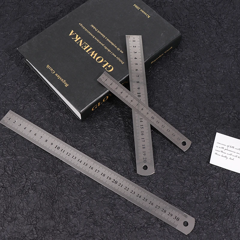 

3Pcs Stainless Steel Ruler for Engineering School Office 15cm/20cm/30cm