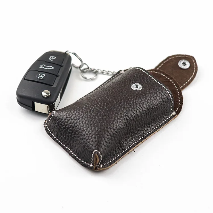 Belt Wear Genuine Leather Smart Car Key Case Housekeeper Buckle Vintage Small Bag Keysmart Holder | Багаж и сумки