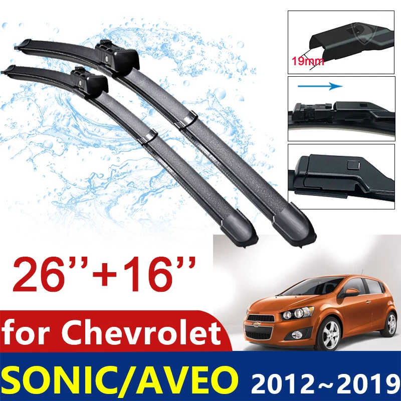 

Car Wiper Blades for Chevrolet Sonic AVEO Holden Barina 2012~2019 T300 RS Front Window Windshield Windscreen Car Accessories