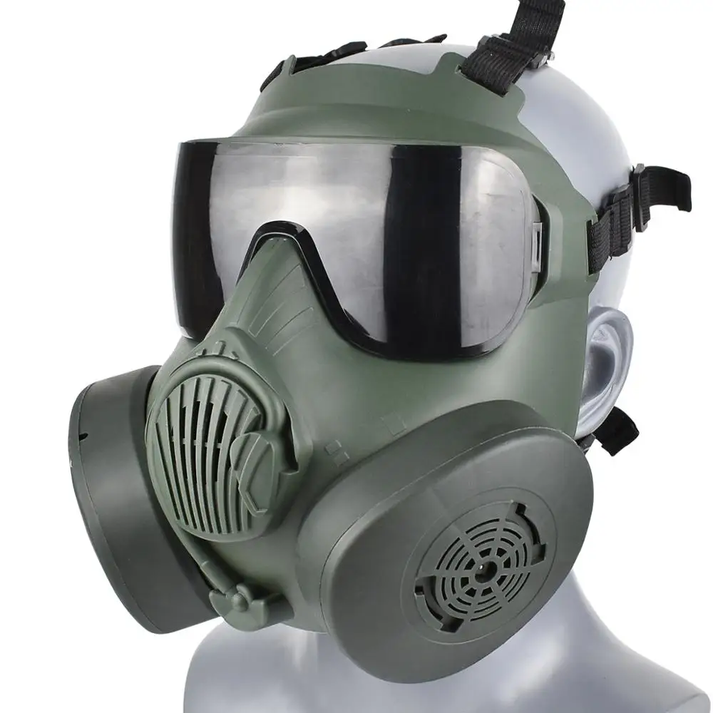 Maschera tattica occhiali Airsoft Mask con ventilatore ventilazione funzione di Defog per Airsoft Paintball Cosplay di Halloween