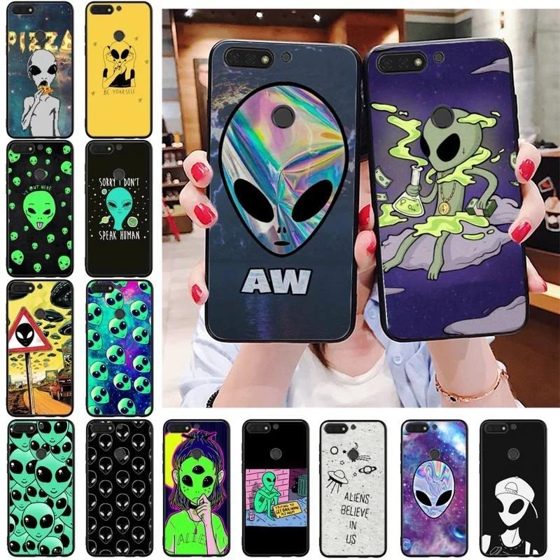 

Funda de estética alien space Believe para phone case For iPhone 13 12 mini 11 pro xs max X XR 5 6 7 8 plus tpu funda UFO para