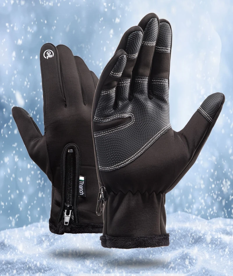 

Winter Warm Cold Weather Driving Gloves Windproof Non-slip Sports Gloves Used Motorbike Cycling Running Skiing Hiking Climbing