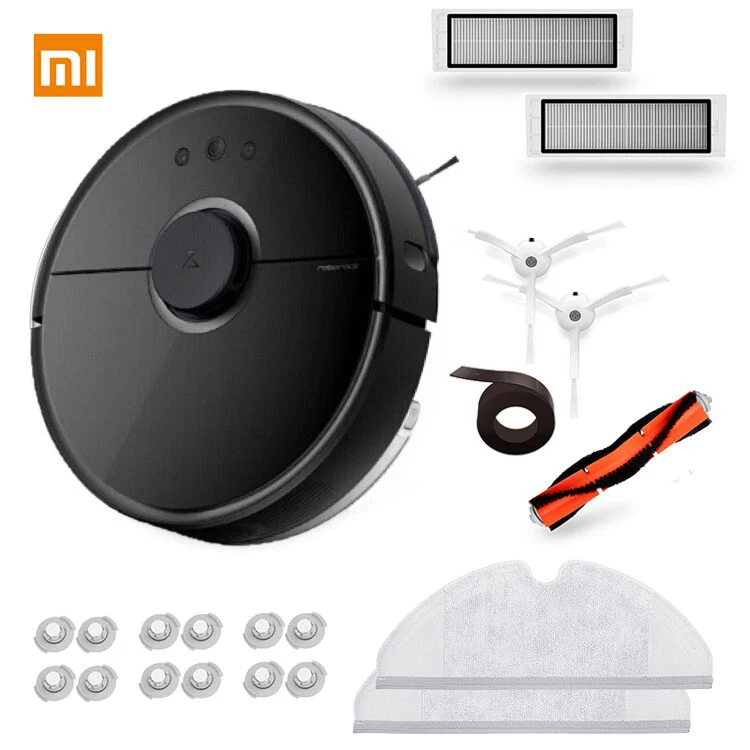 [] робот-пылесос Xiaomi Roborock S50 S55 2 для домашней умной строганной уборки Автоматическая подметальная влажная швабра с управлением приложением - Цвет: S55 and P4