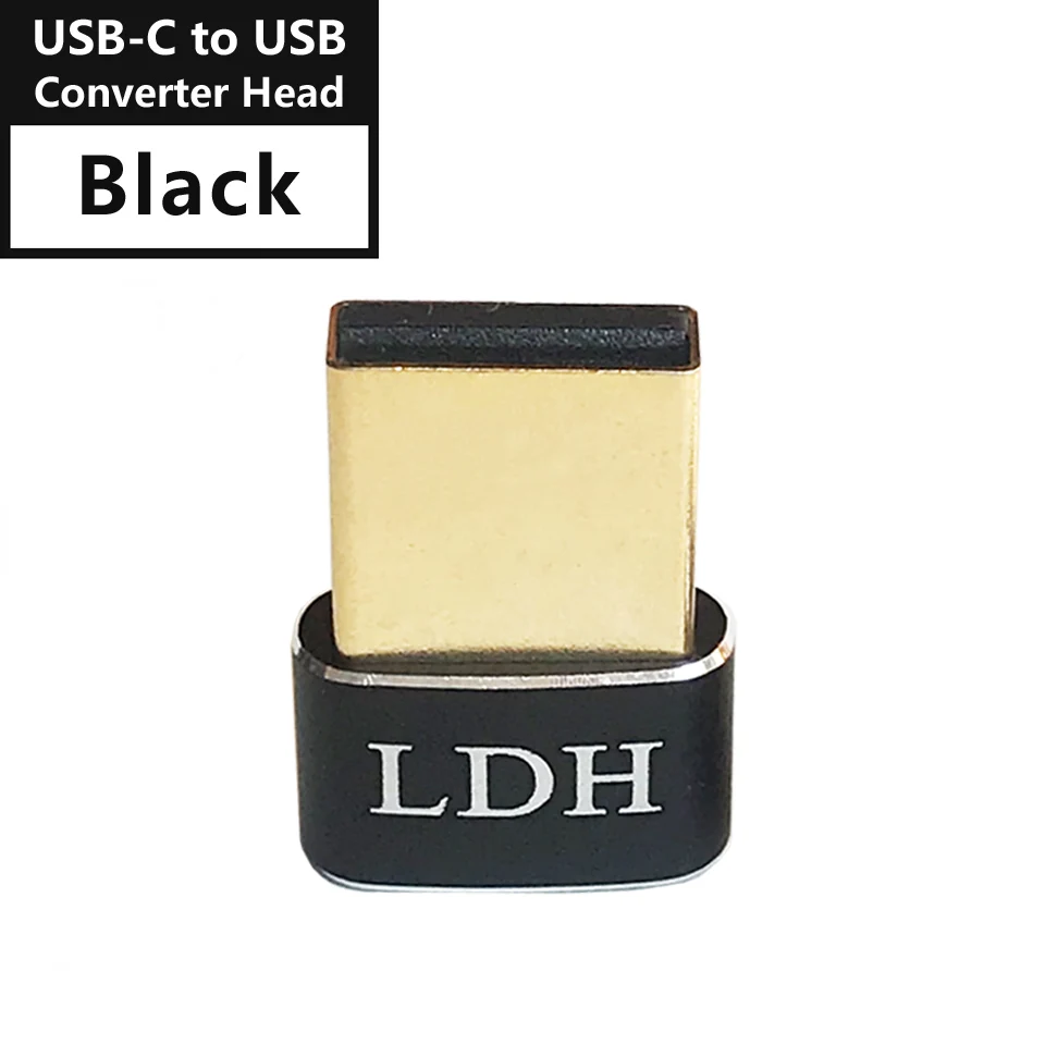 USB-C to USB Black LDH USB-C type-C Женский к USB 3,0 type-A Мужской USB с золотым покрытием Тип C 3,1 Разъем конвертер PD адаптер для iPhone 11 pro max - Цвет: USB-C to USB Black