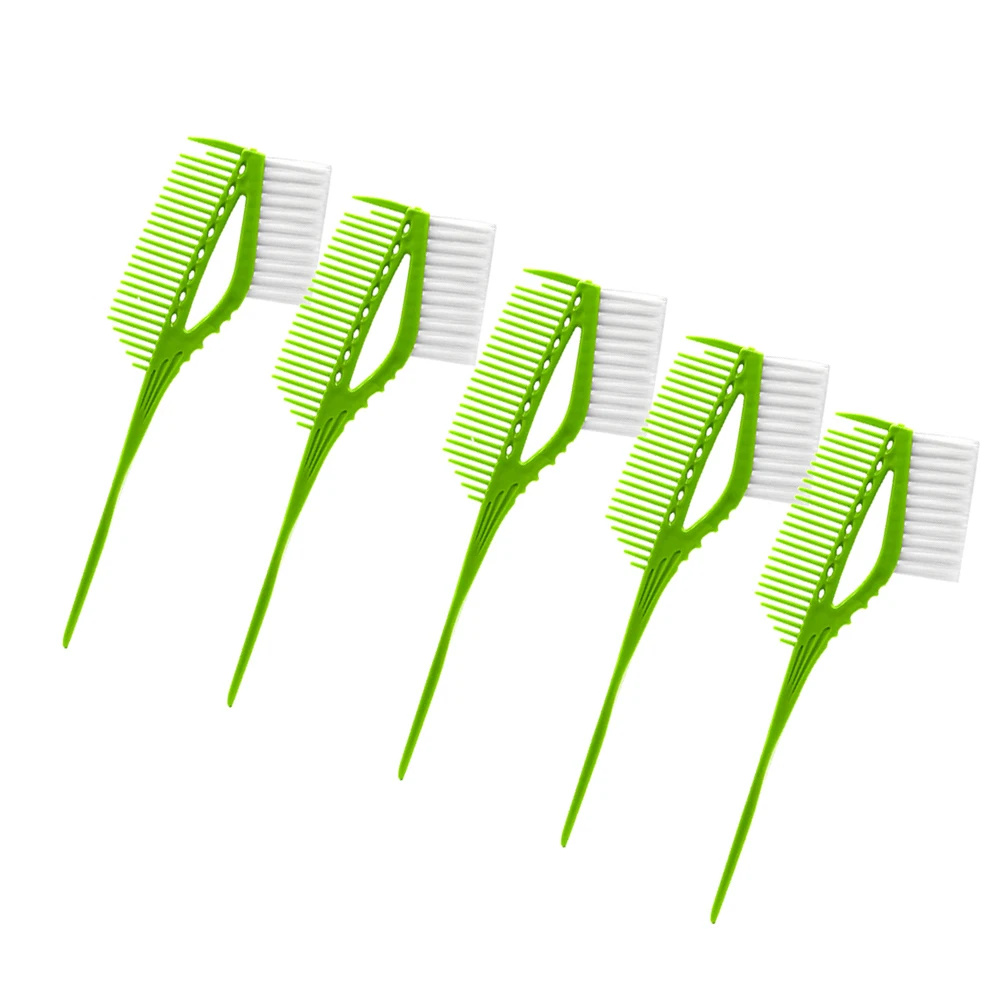 5PCS Salon Hair Color Dye Bowl Comb Brushes Tool Professional Tint Coloring Accessories Headed Hairdressing |