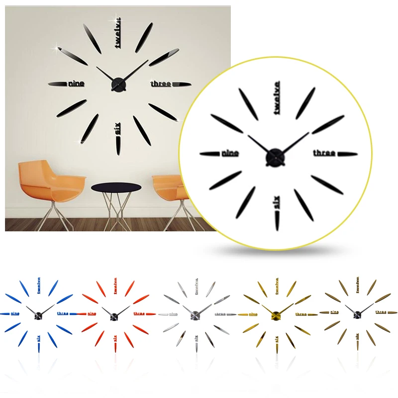 Наклейка на стену сделай сам большие современные 3D наклейки для гостиной и