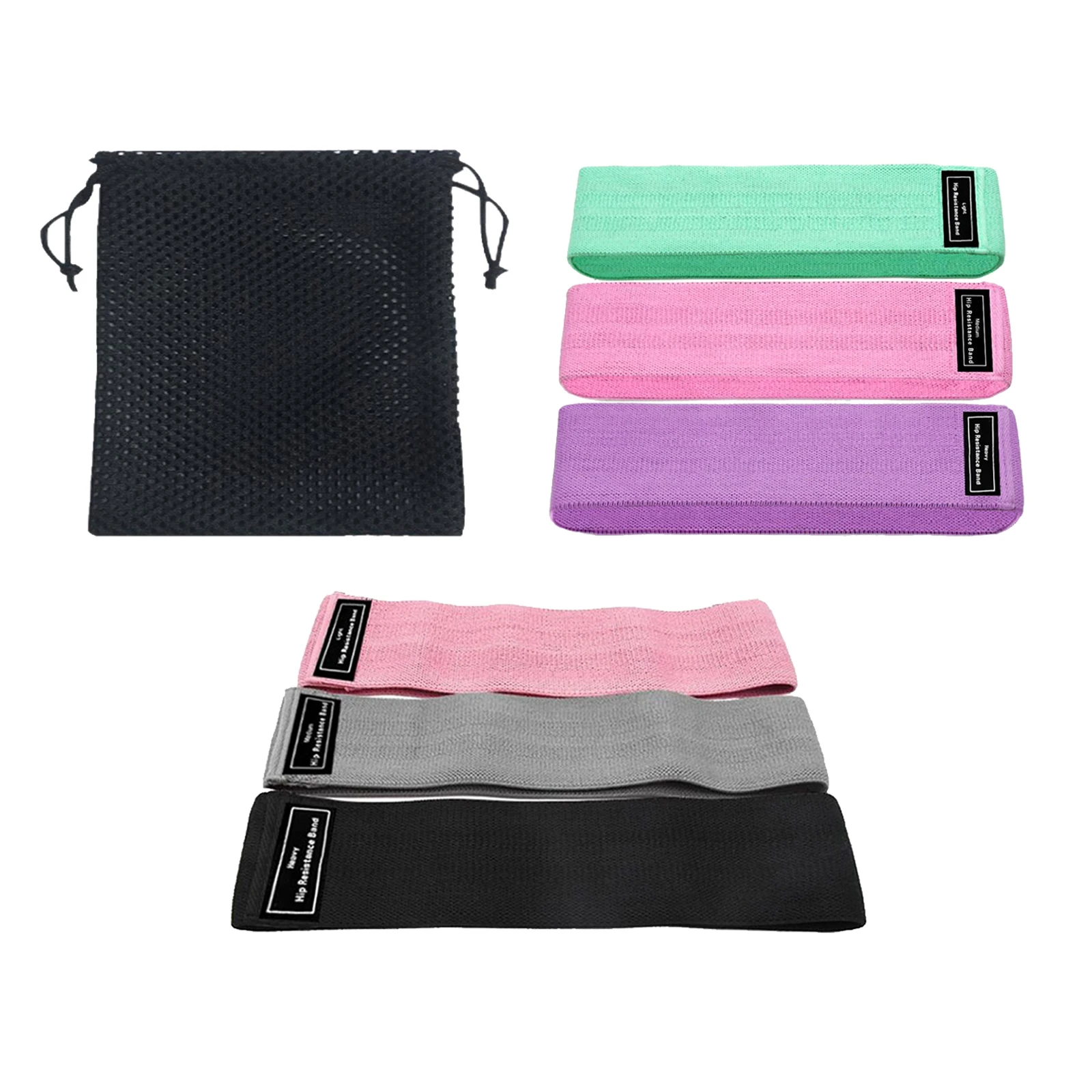 

3pcs Hip Resistance Bands Workout Bands Loop for Gym Training Stretching Yoga Booty Leg Elastic Band Workout Equipment