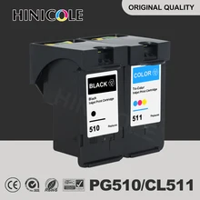 HINICOLE 510 Cartridge for Canon PG 510 CL 511 PG510 CL511 Ink Cartridges For Pixma MP250 IP2700 MP480 MP490 MP230 MP280 printer