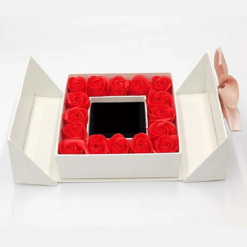 

Party Gift Rose Christmas Gift Artificial Flower Jewelry Box Girlfriend Birthday Valentines Mother's Day Gift Wedding rose Cheap