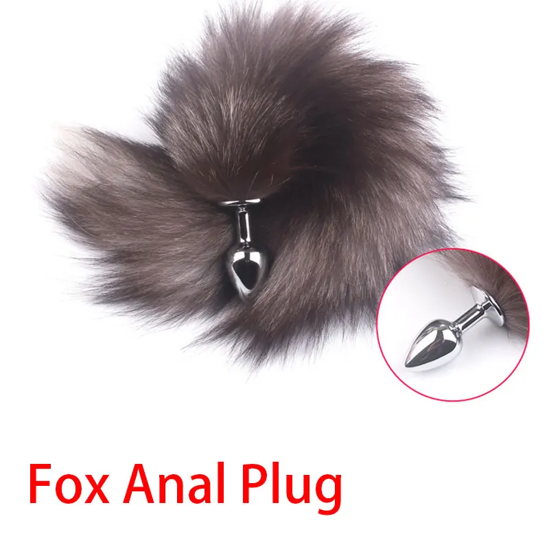 Fox Tail Metal Anal Plug Butt Expandable Vaginal G-spot Stimulation Prostate Massager Sexy Adult Game Sex Toy BDSM Bondage | Красота и