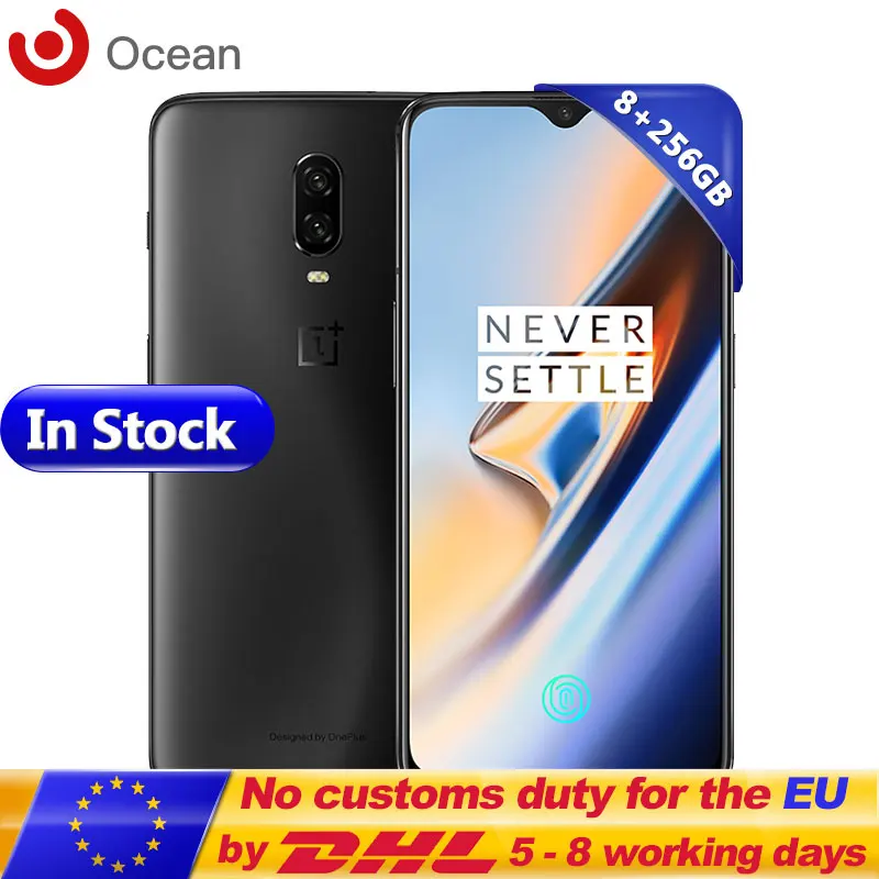 Oneplus 6 T мобильный телефон с восьмиядерным процессором Snapdragon 41 ОЗУ 8 ГБ ПЗУ 256 845