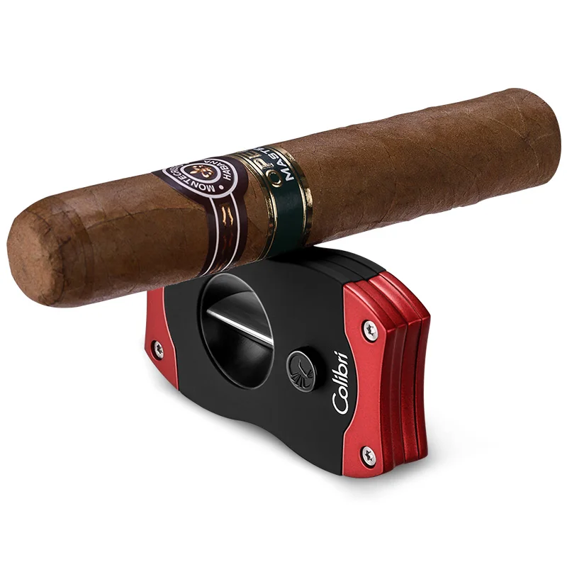CIGARLOONG металлическая коробка для сигар резак Роскошные гаджеты шесть цветов на выбор V портативный резак для сигар из нержавеющей стали CU300T