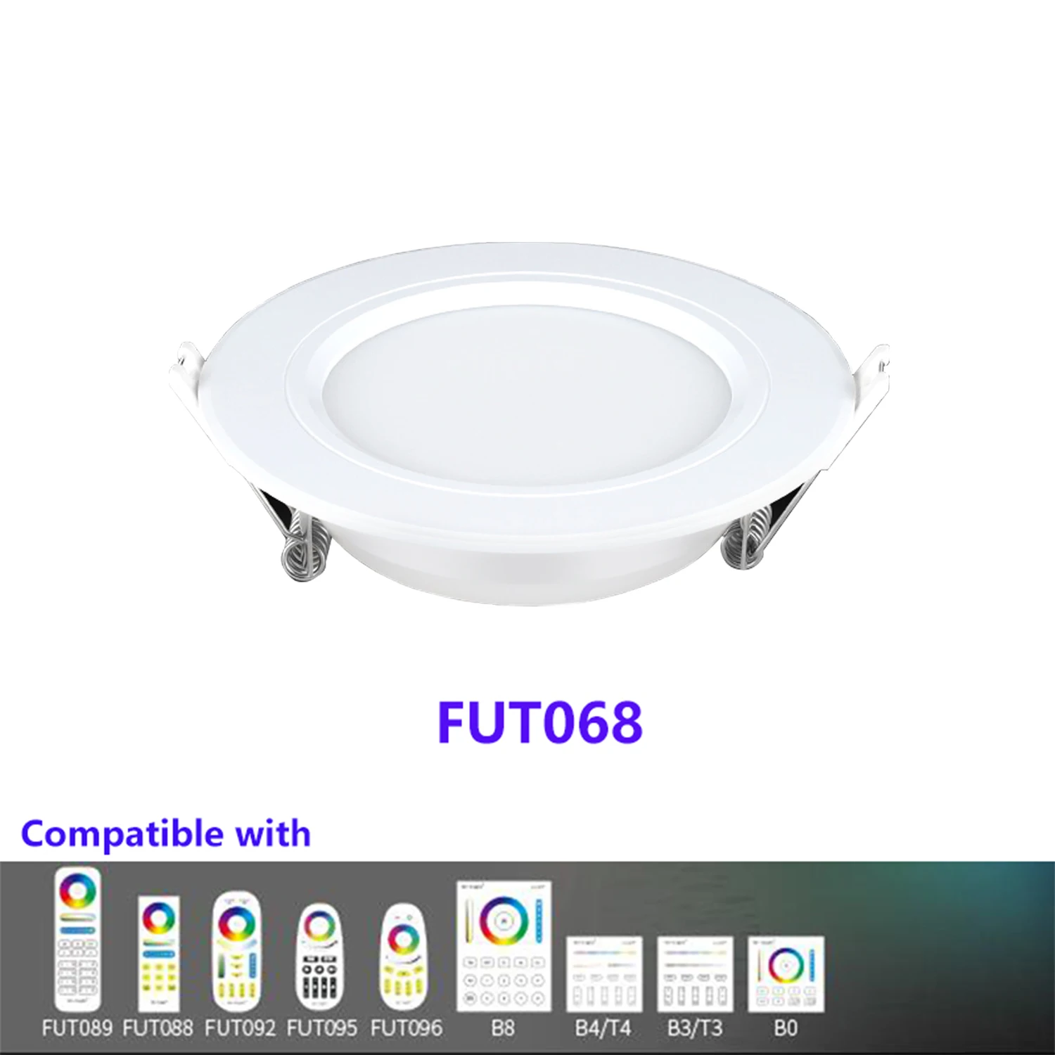 FUT068 6 Вт RGB + CCT светодиодный светильник 110 В 220 с регулируемой яркостью совместимый