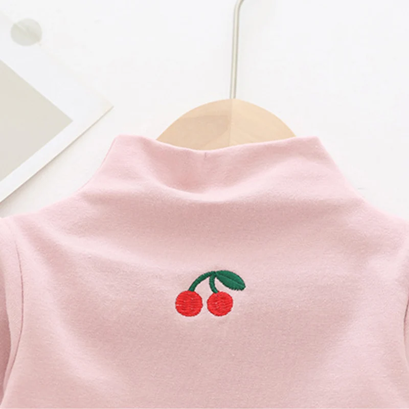 Новинка 2020 года Одежда для девочек ярких цветов Детская водолазка Сезон осень