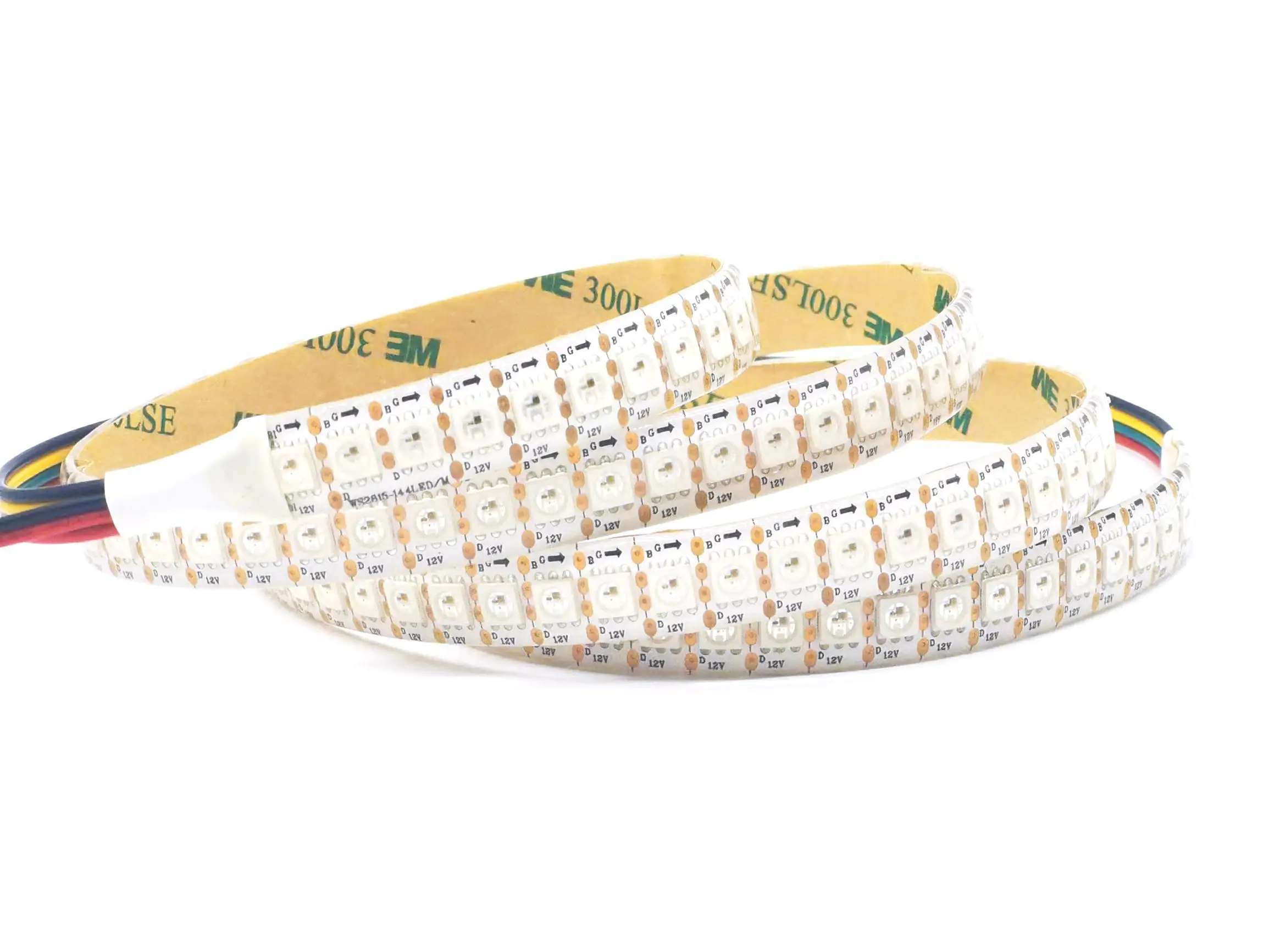 Пиксельная светодиодная ленсветильник WS2815 (WS2812B/WS2813) 12 В постоянного тока RGB