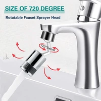 720 degrees splash filter faucet spray head anti splash filter faucet 22 24mm movable kitchen tap water saving nozzle sprayer