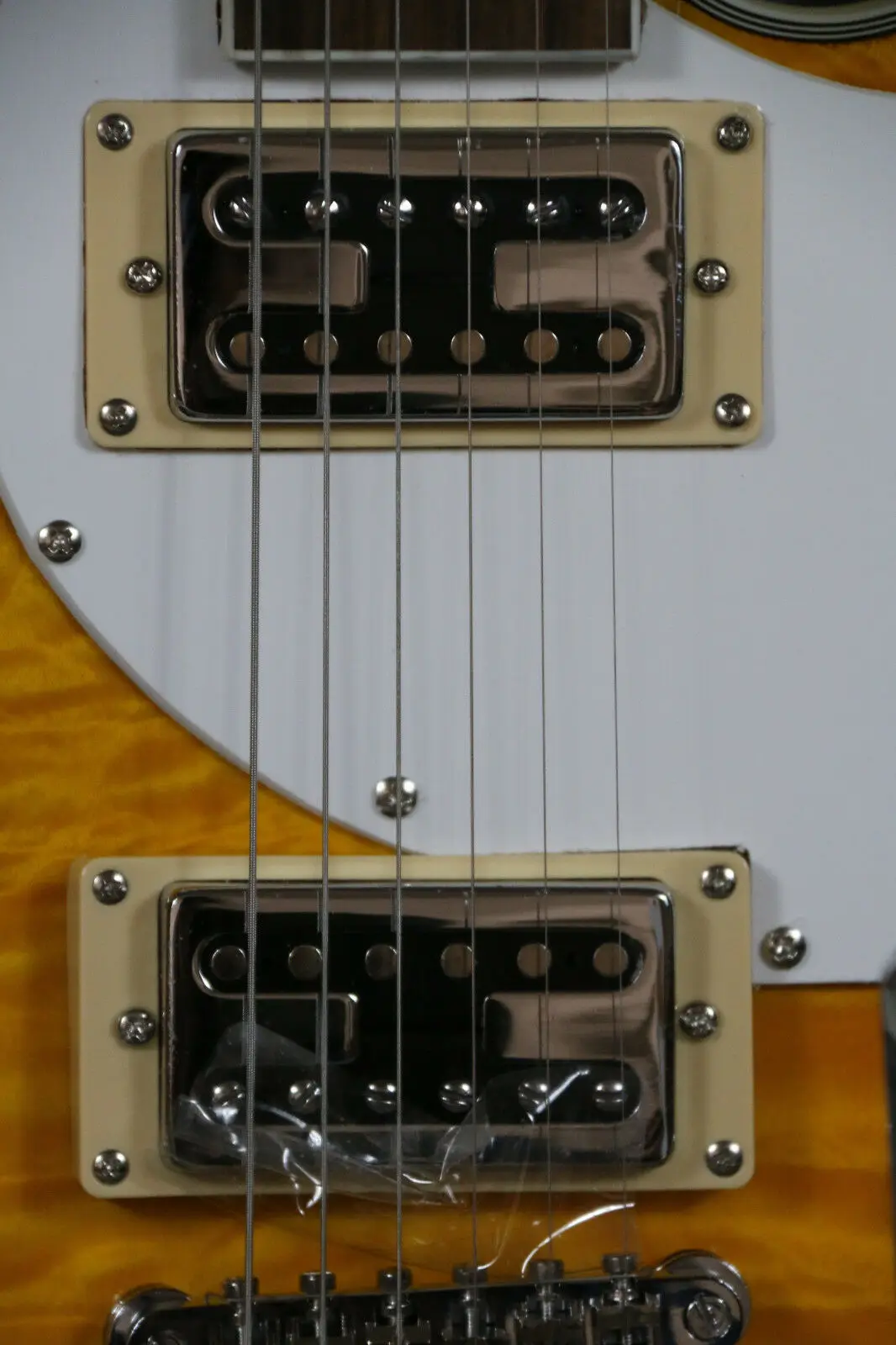 Starshine специальная F отверстие TL Электрогитара стеганый клен Alalone инкрустация Bigsby