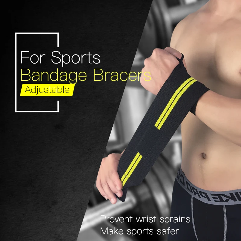 

Adjustable Wristbands Weightlifting Wrist Support Straps Fitness Training Powerlifting Bar Grip Barbell Wrist Strap Custom Logo
