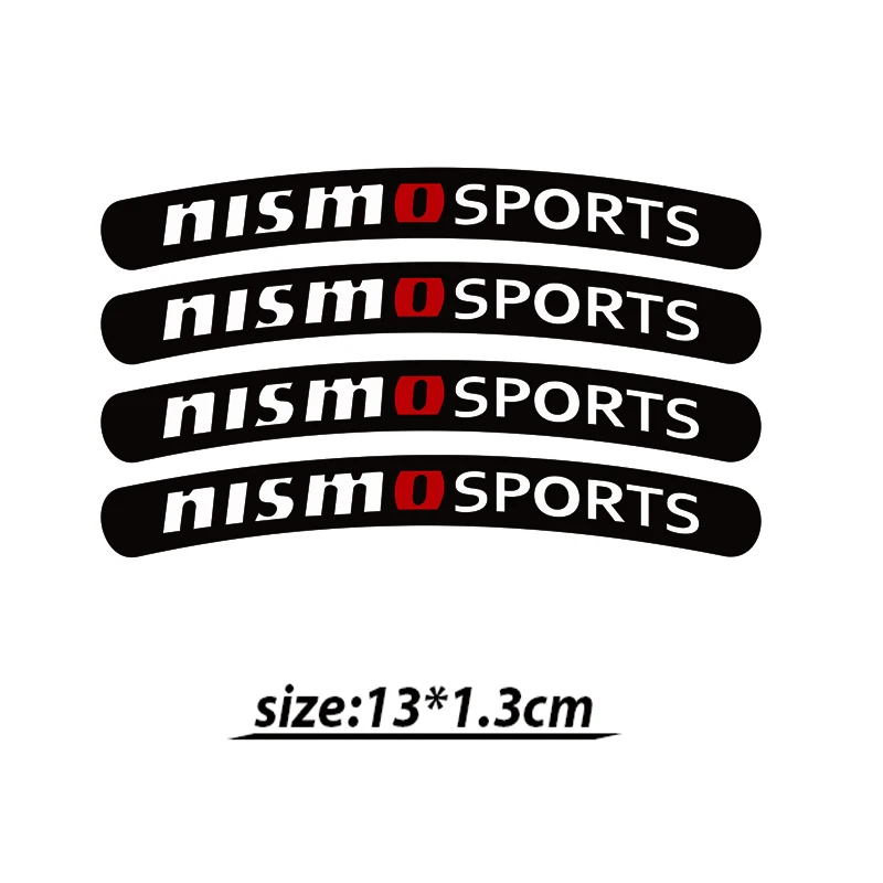 4 шт. nismo автомобиль наклейки для колес Nissan Tiida Sunny QASHQAI кольцо марта LIVINA TEANA X TRAI|stickers