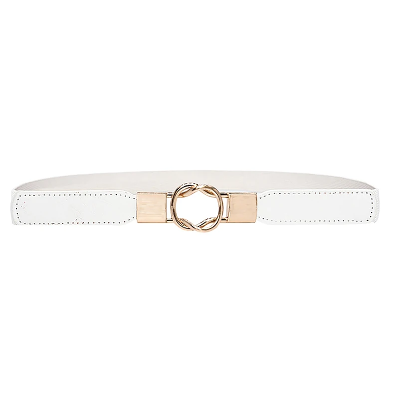 Ремень женский из экокожи модный универсальный эластичный плотный пояс в стиле