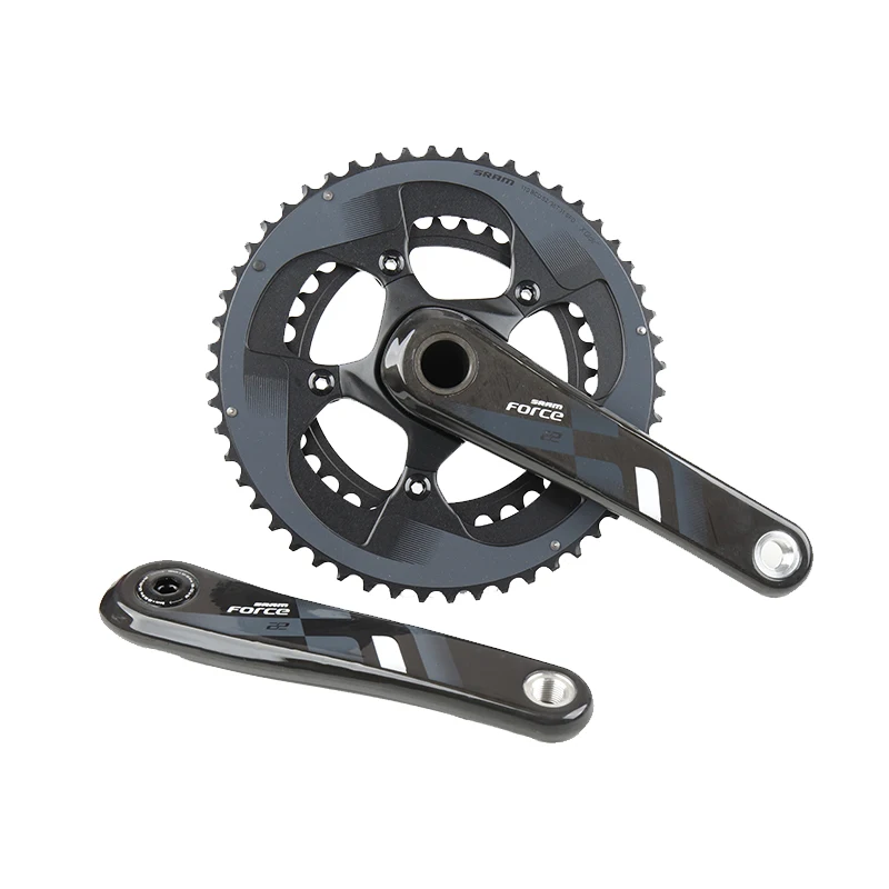 SRAM FORCE 22 2X11 Скоростная группа трансмиссии для шоссейного велосипеда с комплектом заднего переключателя, шатунами GXP и углеродным карбоновым рычагом 170/172,5 мм без калиперов C-Brake FC on.