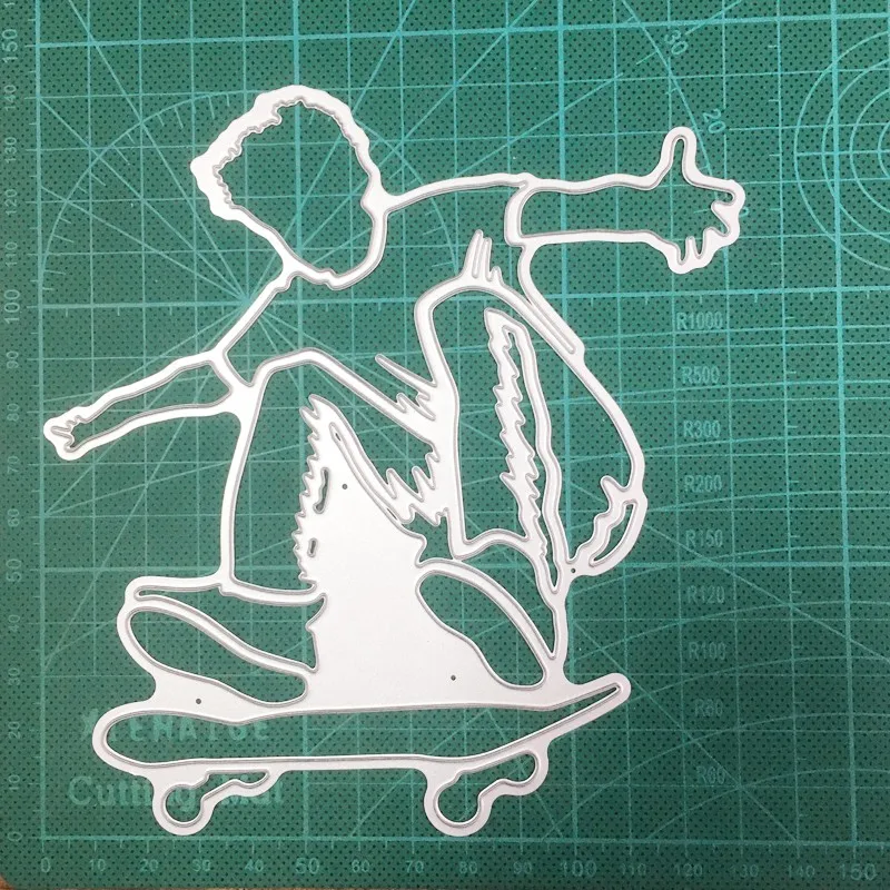 

Skater Boy Metal Cutting Dies for 2020 New Stencils dies DIY Scrapbooking dies Embossing die cuts Paper Cards Making Craft dies